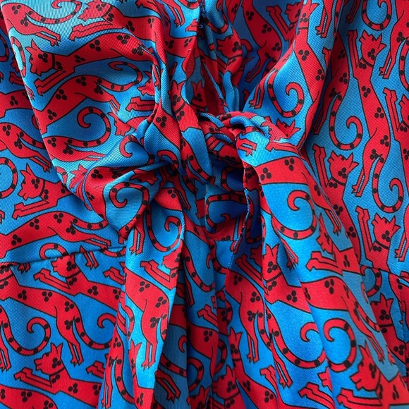 Sandro | Catny Silk-satin Midi Dress in Blue - Picture 8 of 10